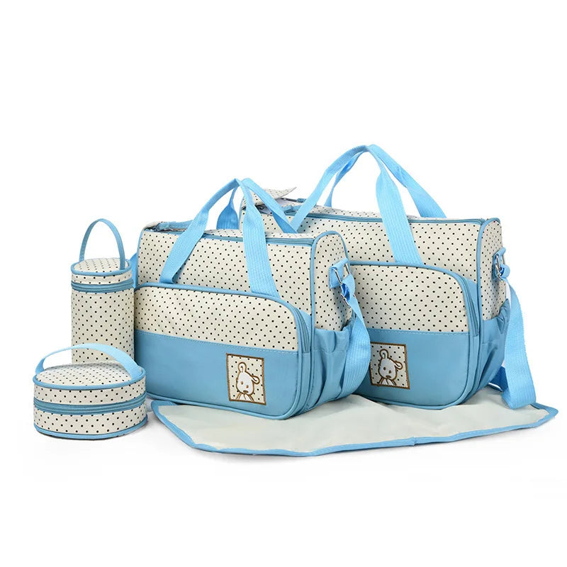 5 Piece Multifunctional Nappy bag sets