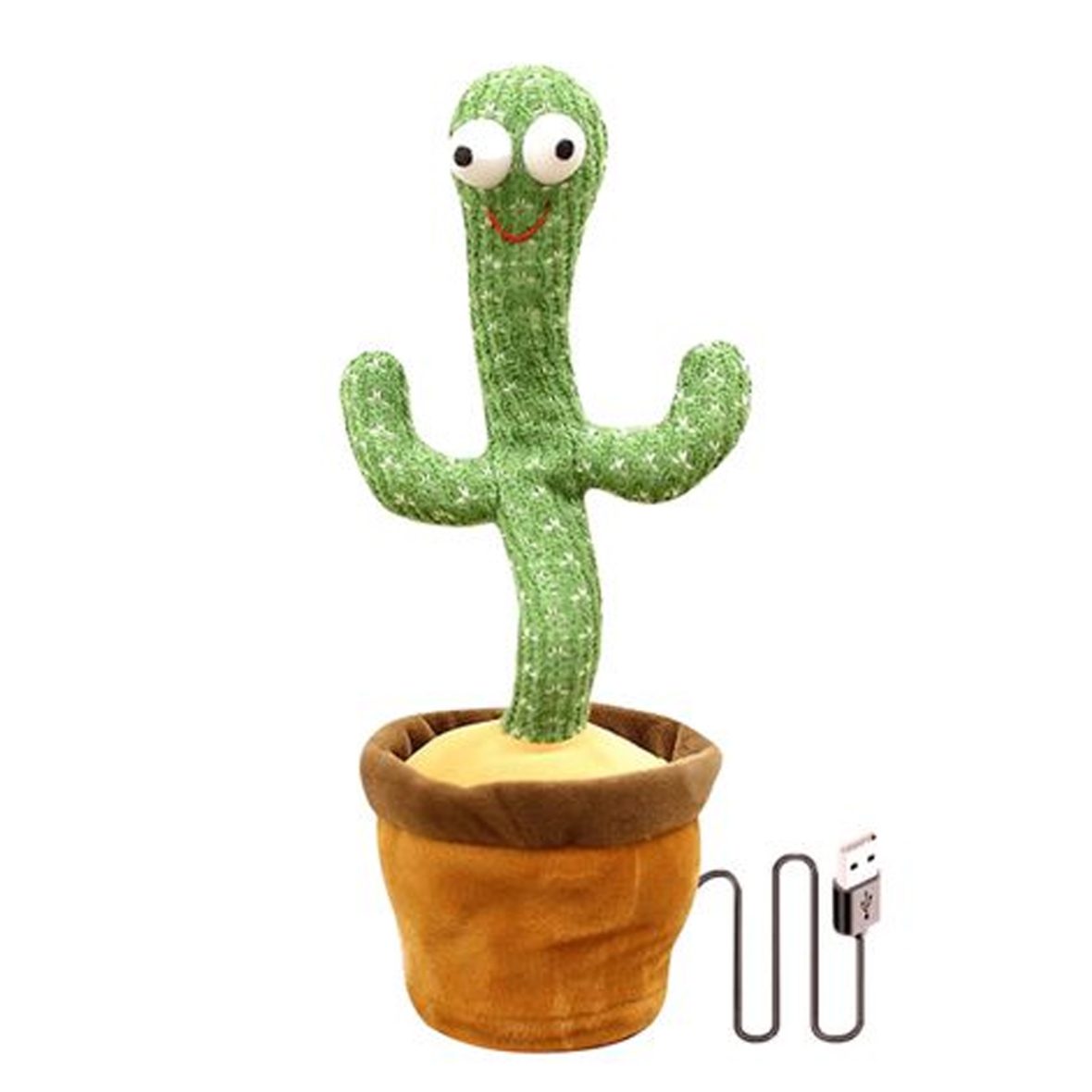 Dancing Cactus Baby Mimicking Recording Music Light Up Baby Interactive Toy