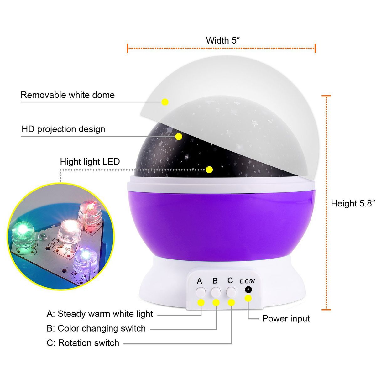 Rotating Star Master - Blue / Pink / Purple