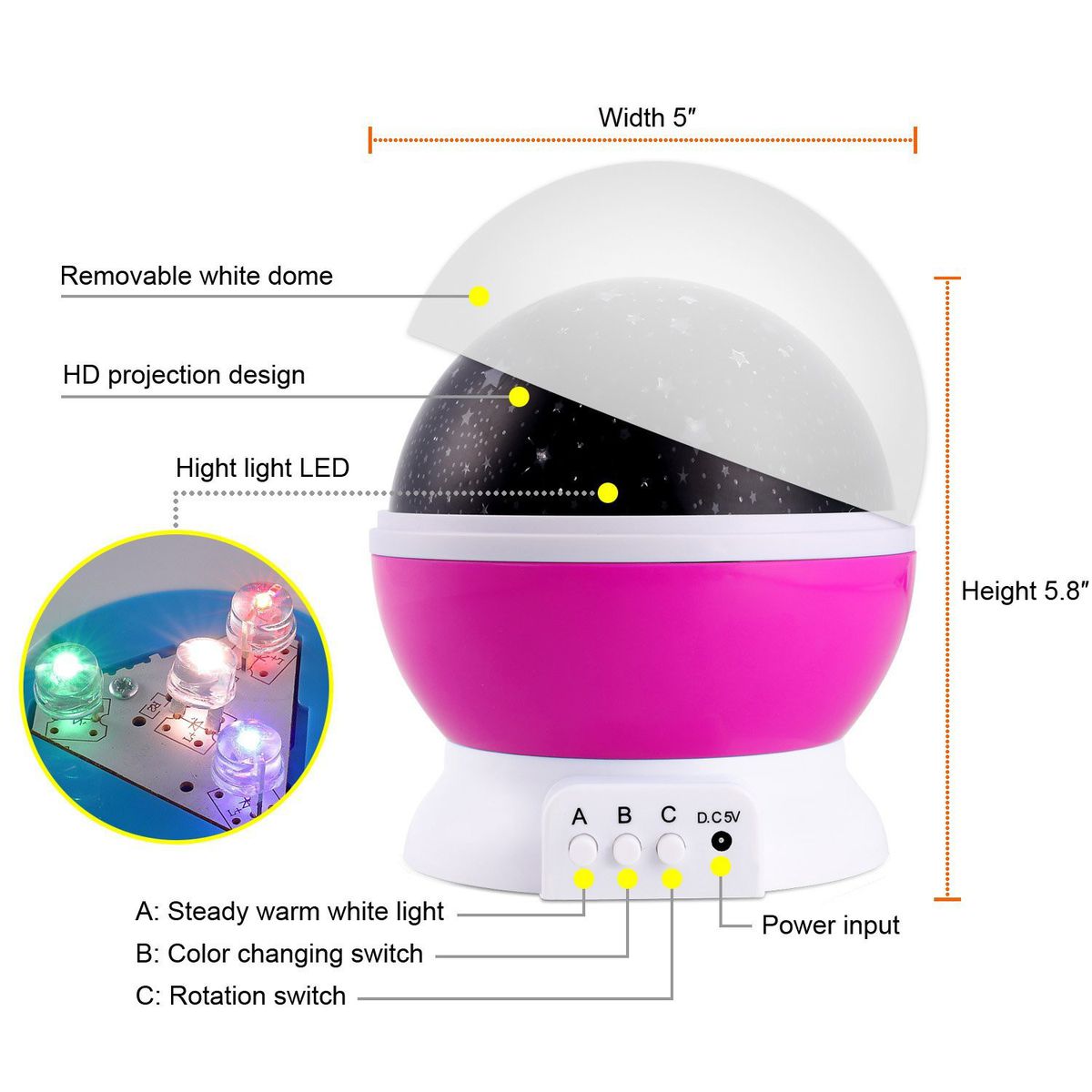 Rotating Star Master - Blue / Pink / Purple