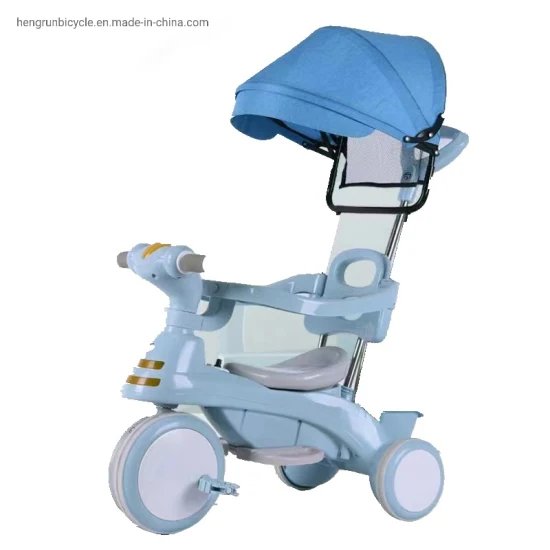 3 in 1 Baby Saitong Tricycle - Baby blue