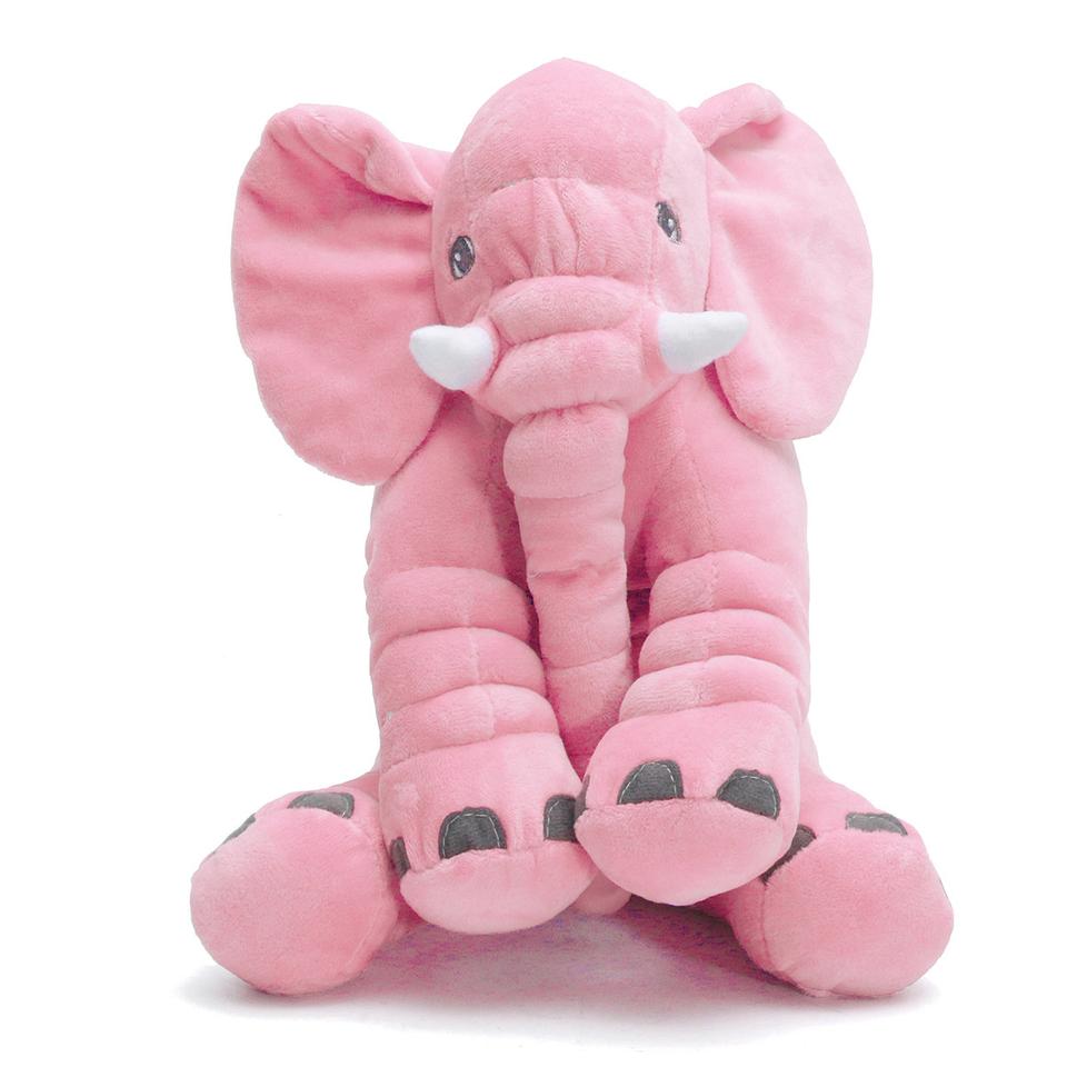 Elephant Baby Pillow - Purple / Pink / Grey / Yellow / Blue