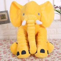 Elephant Baby Pillow - Purple / Pink / Grey / Yellow / Blue