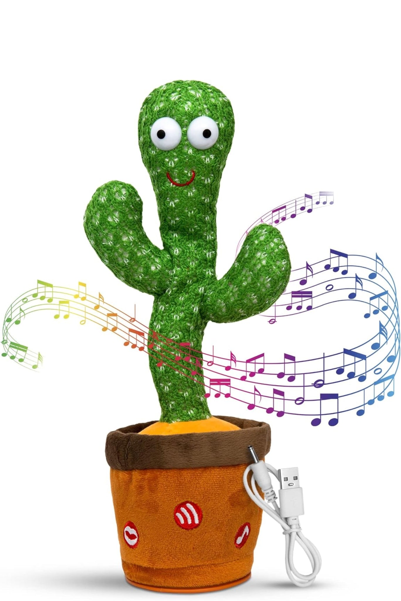 Dancing Cactus Baby Mimicking Recording Music Light Up Baby Interactive Toy