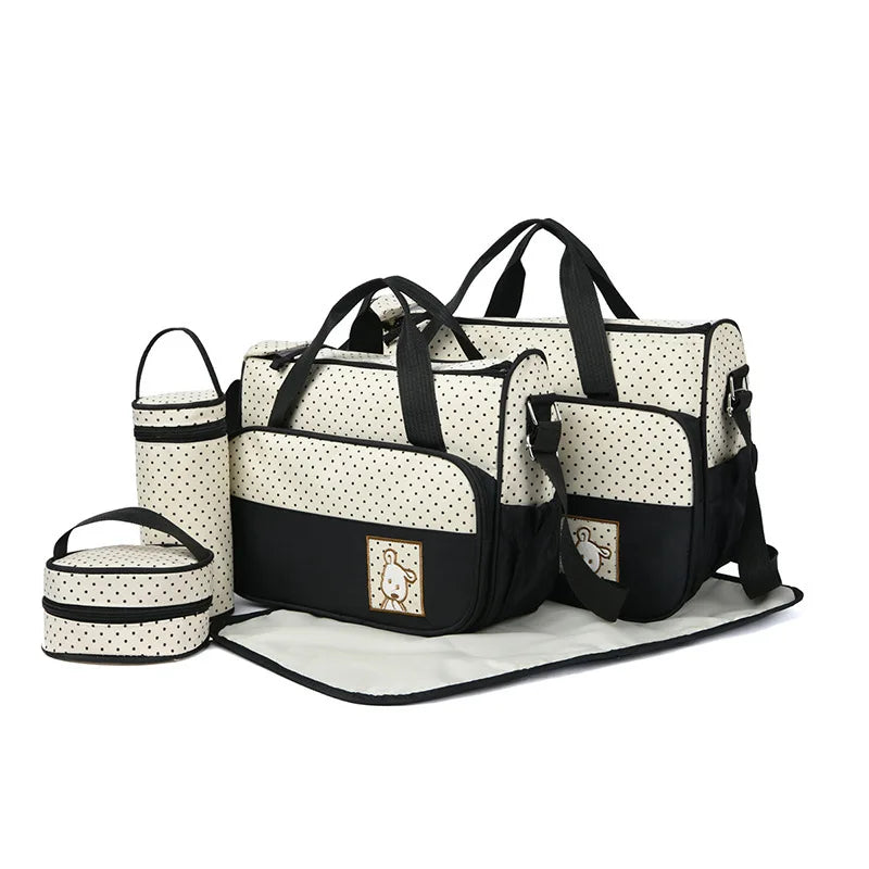 5 Piece Multifunctional Nappy bag sets