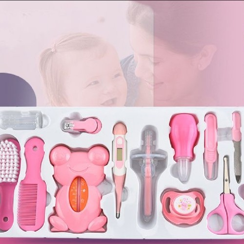 13 Piece Baby Care Kit - Blue / Pink