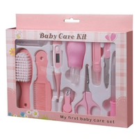 10 Piece Baby Care Kit  - Pink / Blue