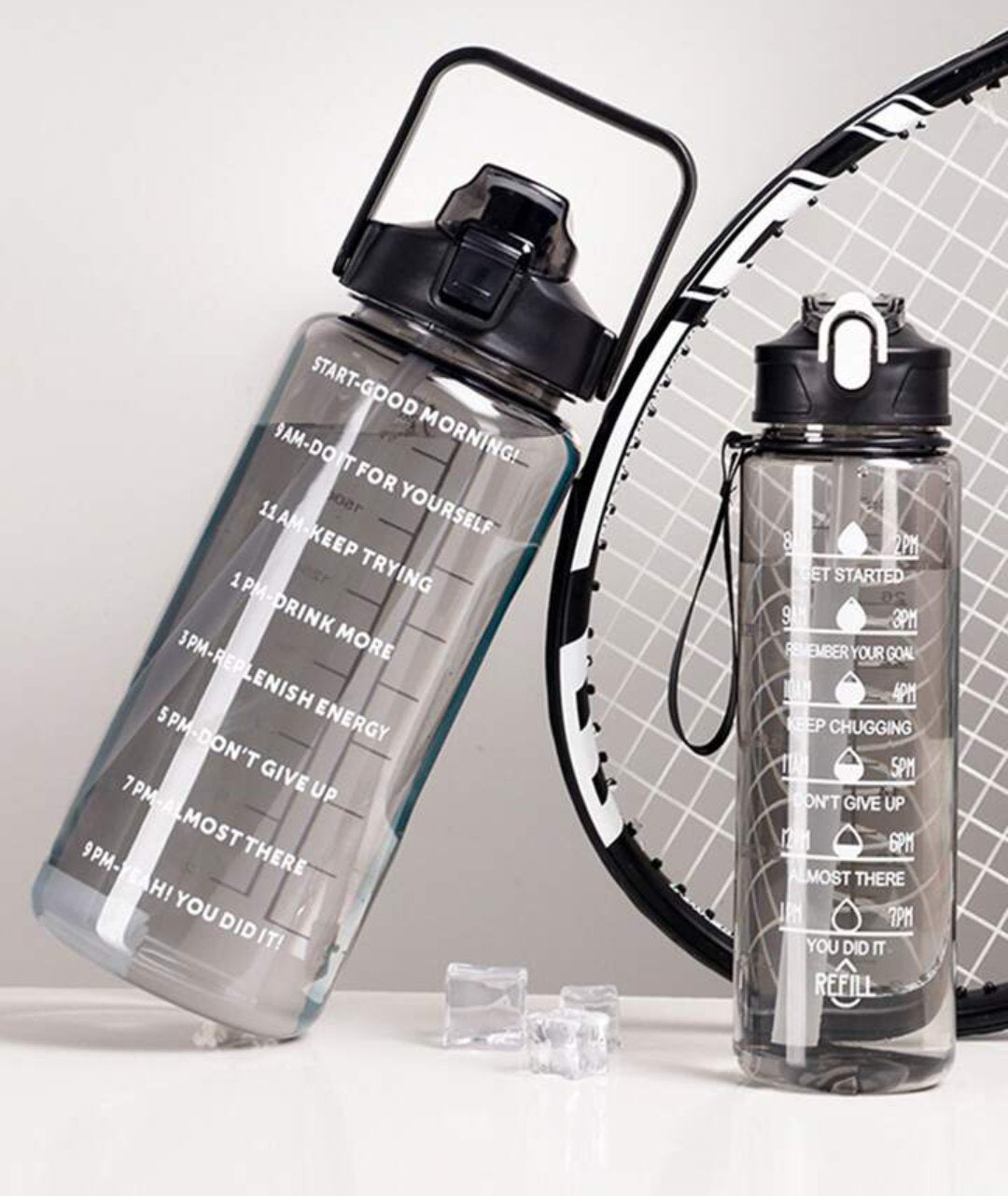 900 ml & 2000ml Motivational Water bottle COMBO